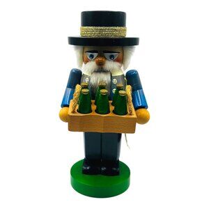 Steinbach German Handmade Nutcracker Chubby Brewer 11" S1351 Original Box & Tag